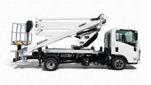 Автогідропідйомник Isoli PNT 240 з робочою висотою 24 метри на шасі Isuzu NMR 85