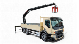 Автомобіль з краном-маніпулятором HIAB iX.162 HIPRO на шасі Volvo FM 9 з бортовою платформою