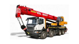 Автокран Palfinger Sany SPC400 на шасі Scania R650 8x4 з вантажопідйомністю 40т