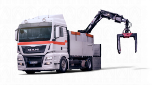 Автомобіль з краном-маніпулятором HIAB X-HiPro 162 на шасі Man TGS 33.440 з бортовою платформою